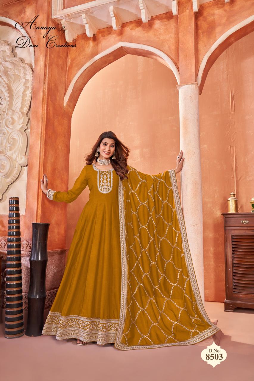 Aanaya Vol 185 Designer Art Silk Gown Collection