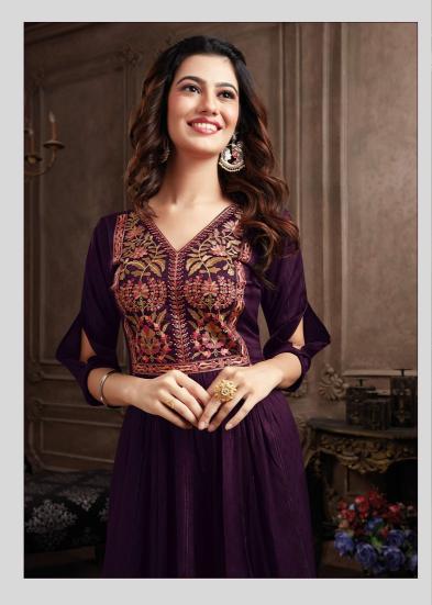 Aarvi Shanaya Vol 6 New Casual Designer Long Kurti Collection