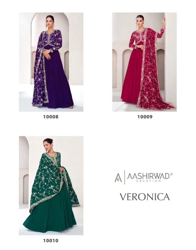 Aashirwad Veronica Premium Silk Designer Gown Collection