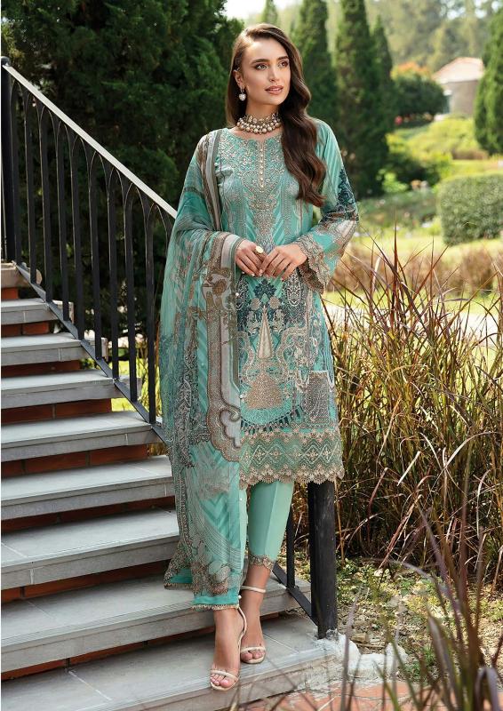 Al Karam Kesariya Vol 12 Cambric Cotton Dress Material