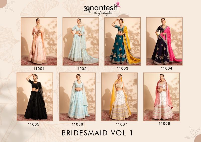 Anantesh Bridesmaid Vol 1 Designer Lehenga Choli Collection