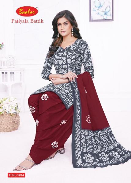 Baalar Patiyala Battik Vol 2 Cotton Printed Dress Material