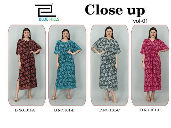 Blue Hills Close Up Vol 1 Casual Wear Long Kurti Collection