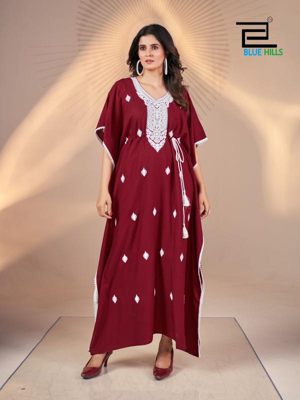 Blue Hills Honey Designer Rayon Kaftan Collection