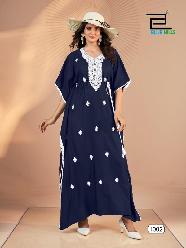 Blue Hills Honey Designer Rayon Kaftan Collection