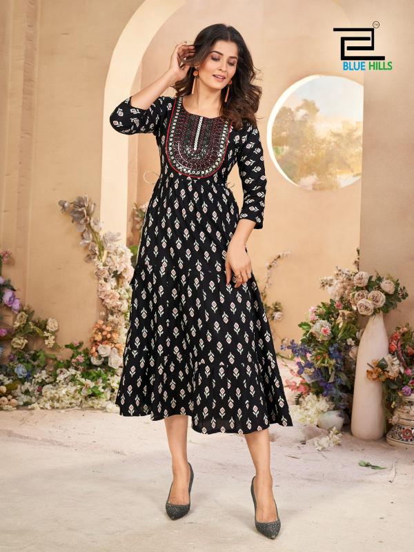 Blue Hills Sarfaraz Vol 15 Nx Rayon Printed Kurti Collection