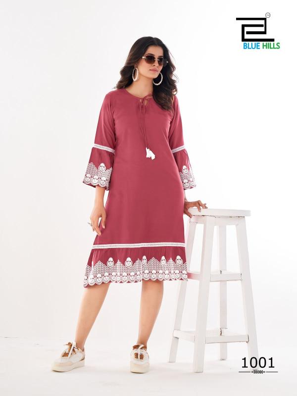 Blue Hills Wimbledon Rayon Fancy Kurti Collection