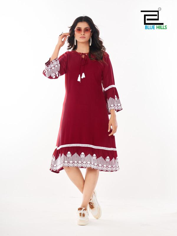 Blue Hills Wimbledon Rayon Fancy Kurti Collection