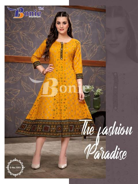 Bonie Suhana Designer Fancy Long Kurti Collection