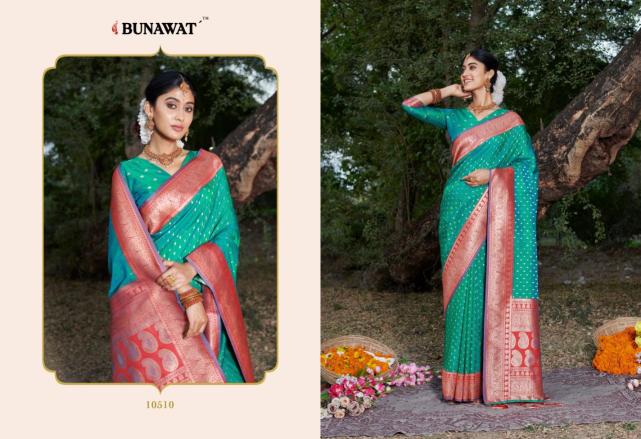 Bunawat Urvashi Silk Festive Wear Saree Collection