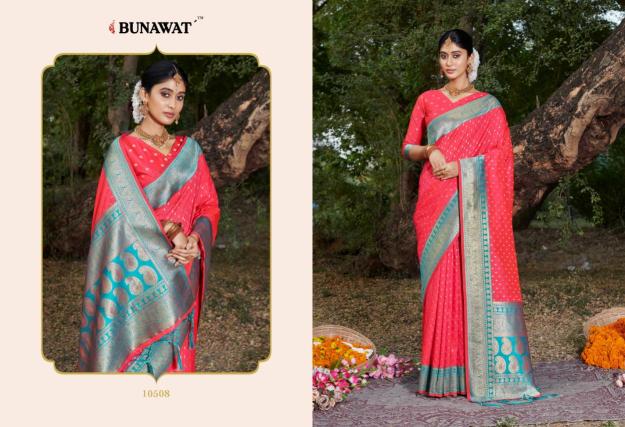 Bunawat Urvashi Silk Festive Wear Saree Collection