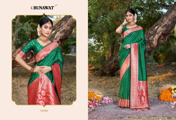 Bunawat Urvashi Silk Festive Wear Saree Collection