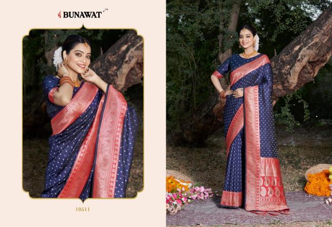 Bunawat Urvashi Silk Festive Wear Saree Collection