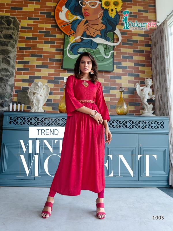 Colourpix Nyra Cut Vol 1 Designer Long Kurti Collection