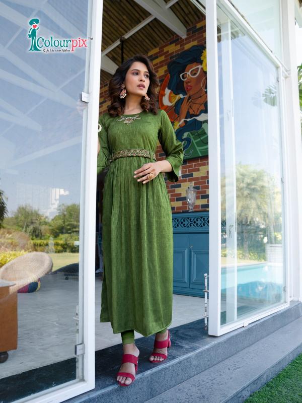 Colourpix Nyra Cut Vol 1 Designer Long Kurti Collection