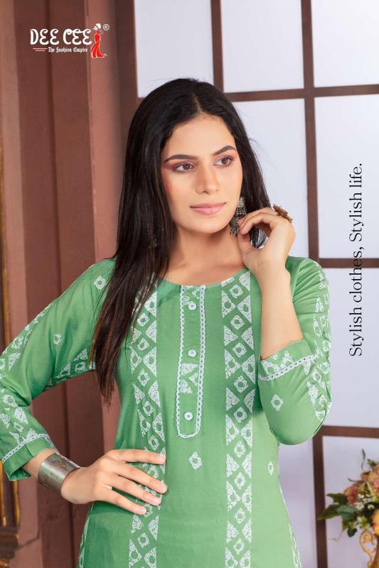 Deecee Kitket Rayon Designer Kurti With Plazzo Collection