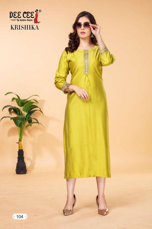 Deecee Krishika Fancy Embroidery Kurti Collection