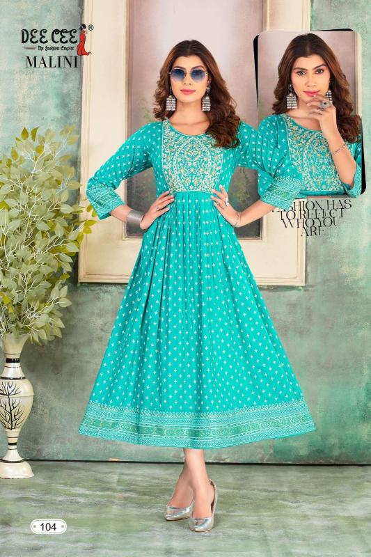 Deecee Malini Heavy Rayon Designer Kurtis Collection