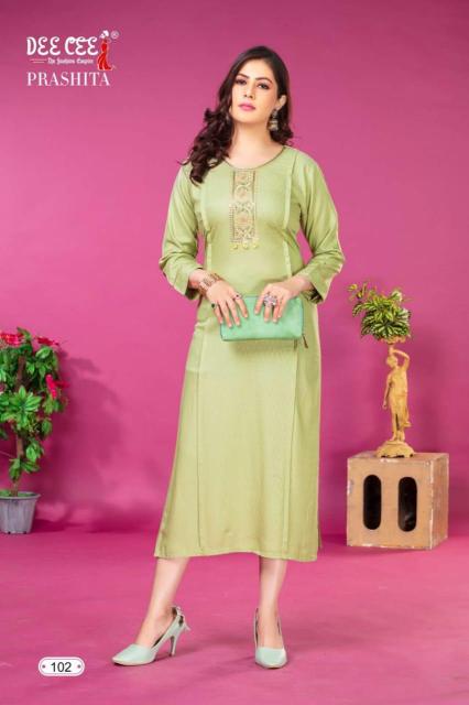 Deecee Prashita Fancy Embroidery Kurti Collection