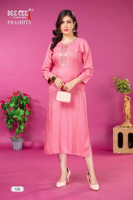 Deecee Prashita Fancy Embroidery Kurti Collection