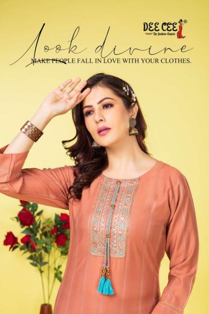 Deecee Tahmina Casual Wear Embroidery Kurti Collection