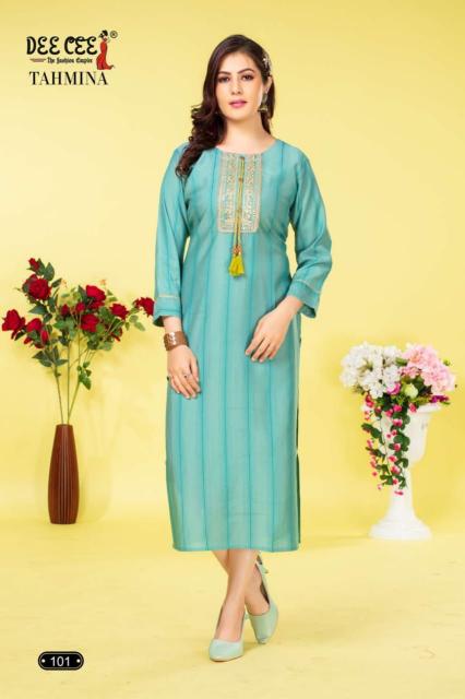 Deecee Tahmina Casual Wear Embroidery Kurti Collection