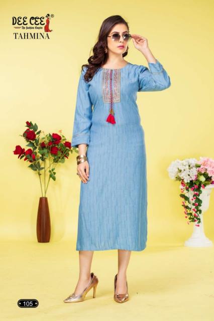 Deecee Tahmina Casual Wear Embroidery Kurti Collection