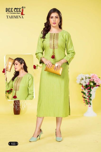 Deecee Tahmina Casual Wear Embroidery Kurti Collection