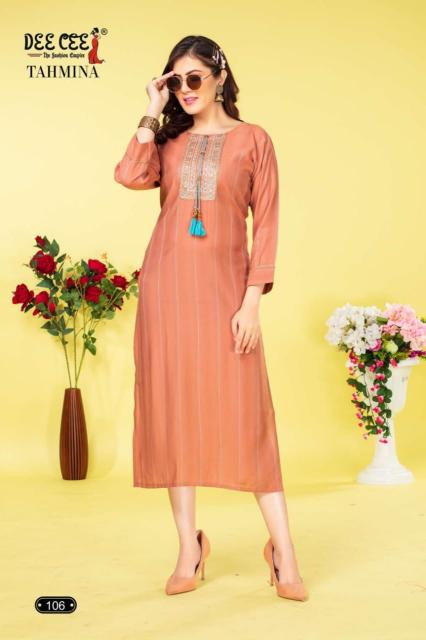 Deecee Tahmina Casual Wear Embroidery Kurti Collection