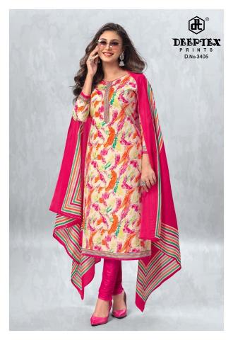 Deeptex Chief Guest Vol 34 Cotton Printed Dress Material