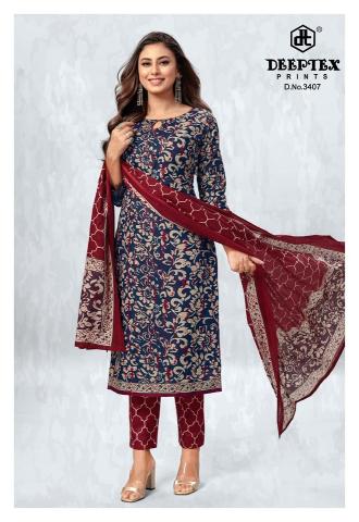 Deeptex Chief Guest Vol 34 Cotton Printed Dress Material