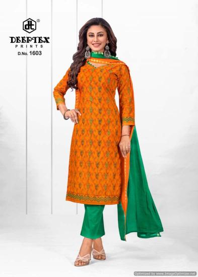 Deeptex Tradition Vol 16 Cotton Printed Dress Material