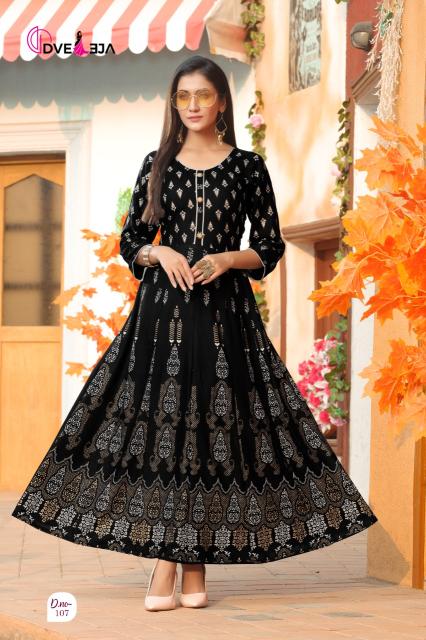 Dveeja Shagun Fancy Wear Long Anarkali Kurti Collection