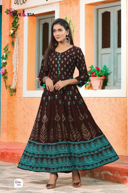 Dveeja Shagun Fancy Wear Long Anarkali Kurti Collection