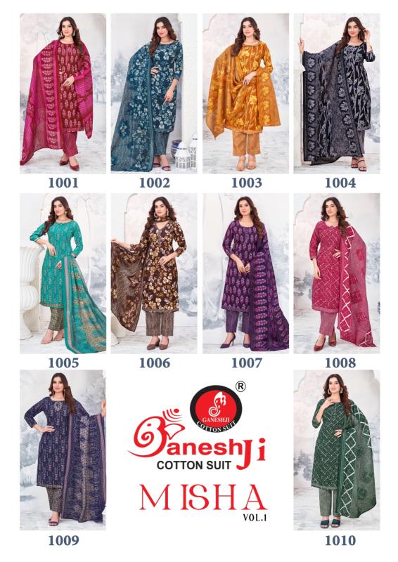 Ganeshji Misha Vol 1 Cotton Printed Dress Material