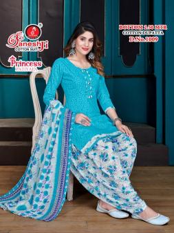 Ganeshji Princess Patiyala Vol 1 Cotton Printed Dress Material