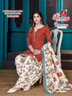 Ganeshji Princess Patiyala Vol 1 Cotton Printed Dress Material