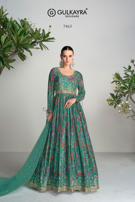 Gulkayra Anayah Designer Chinon Gown With Dupatta Collection