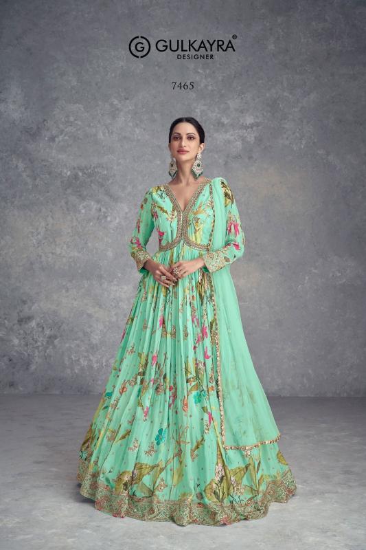 Gulkayra Anayah Designer Chinon Gown With Dupatta Collection