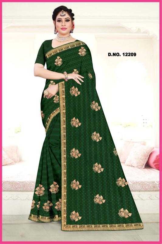 Hm Nirjha Rim Zim Embroidery Saree Collection