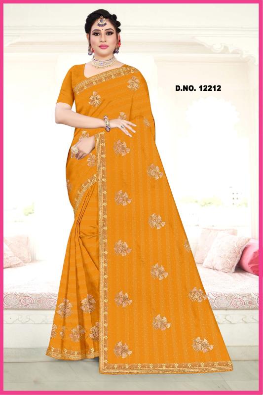 Hm Nirjha Rim Zim Embroidery Saree Collection