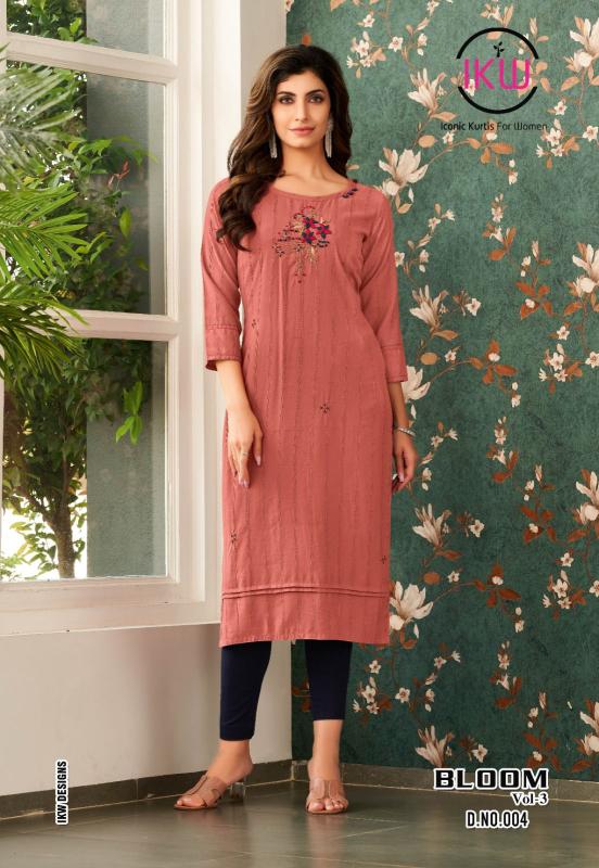 Ikw Bloom Vol 3 New Styles Designer Long Kurti Collection