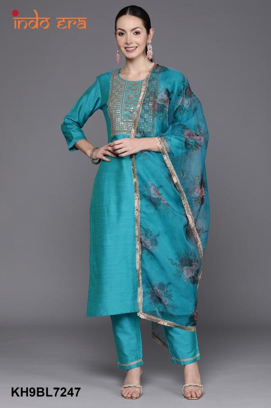 Indo Era 2453 Embroidered Kurta With Trousers And Dupatta