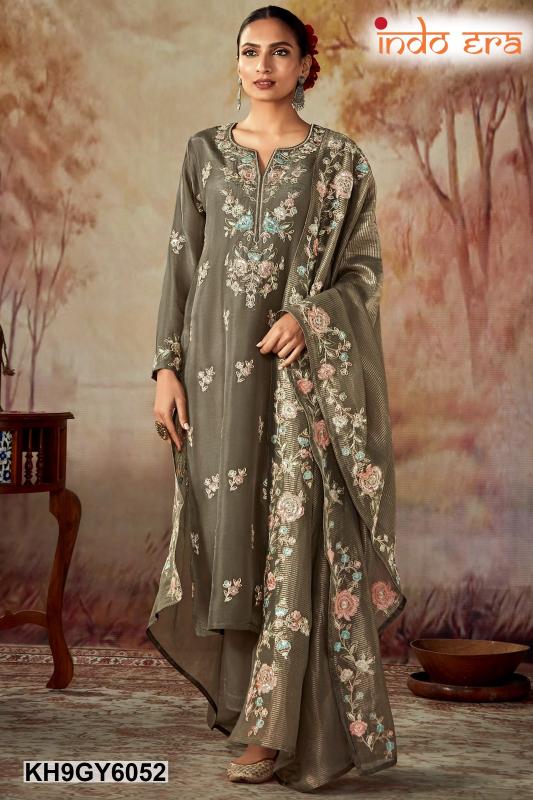 Indo Era 2484 Floral Embroidered Kurti Bottom With Dupatta