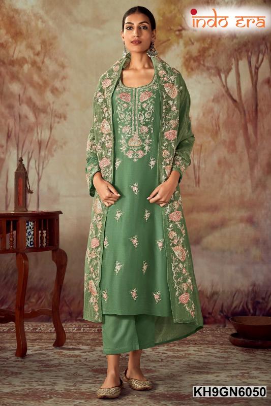 Indo Era 2484 Floral Embroidered Kurti Bottom With Dupatta