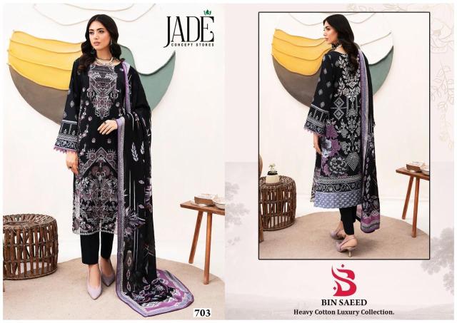 Jade Bin Saeed Vol 7 Heavy Cotton Luxury Dress Material Collection