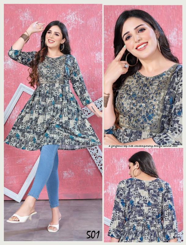 Jlf Flysky Short Flair Tunic Kurti Collection