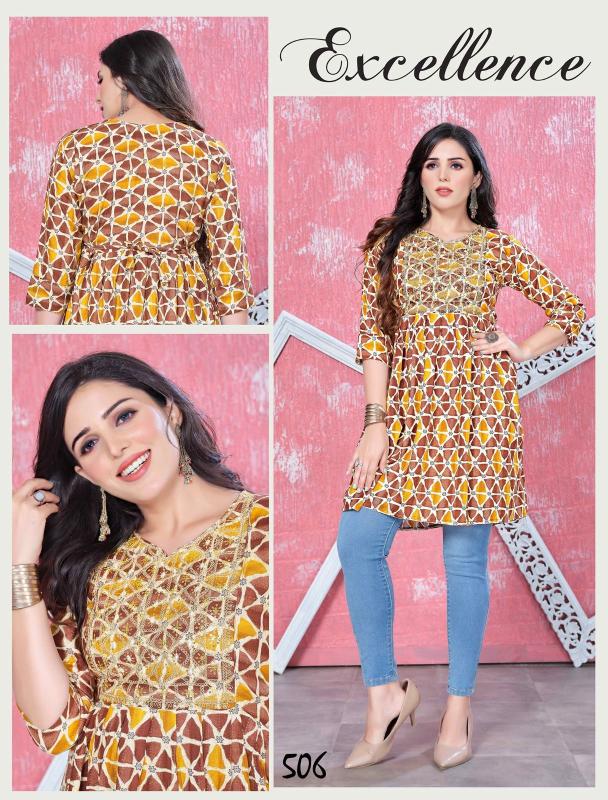 Jlf Flysky Short Flair Tunic Kurti Collection