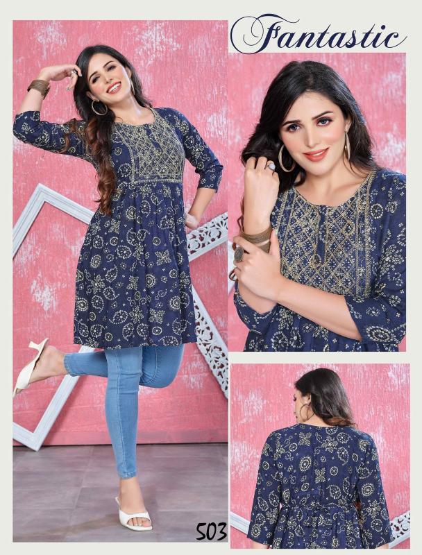 Jlf Flysky Short Flair Tunic Kurti Collection