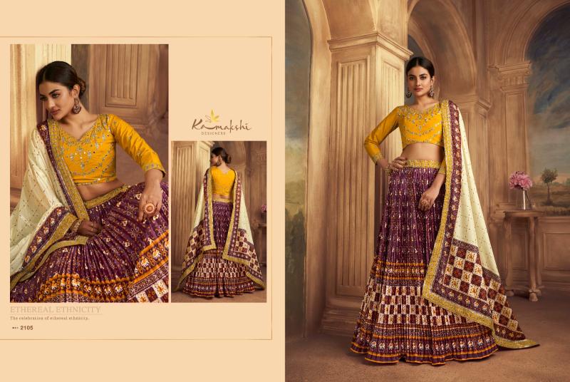 Kamakshi Satrangi Gajji Silk Designer Lehenga Choli Collection